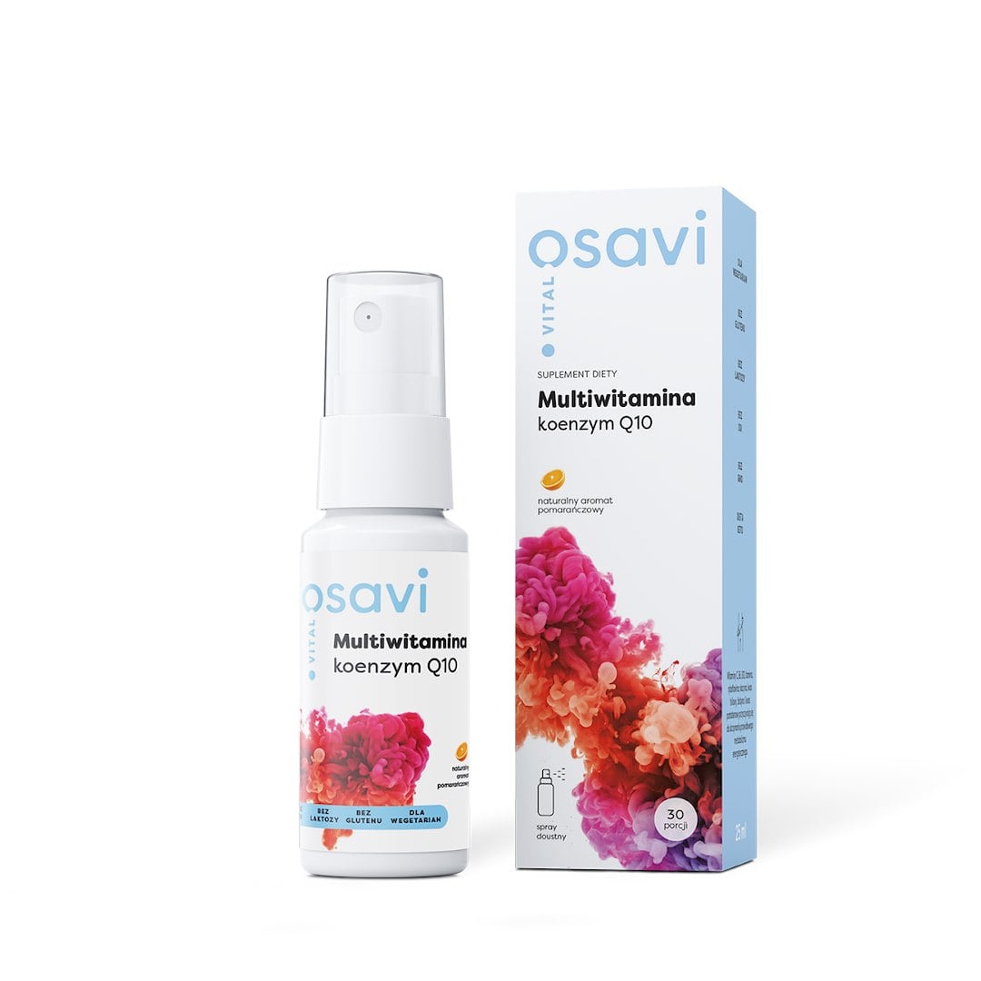 Osavi Multivitamín Koenzým Q10 25 ml v spreji s pomarančovou príchuťou