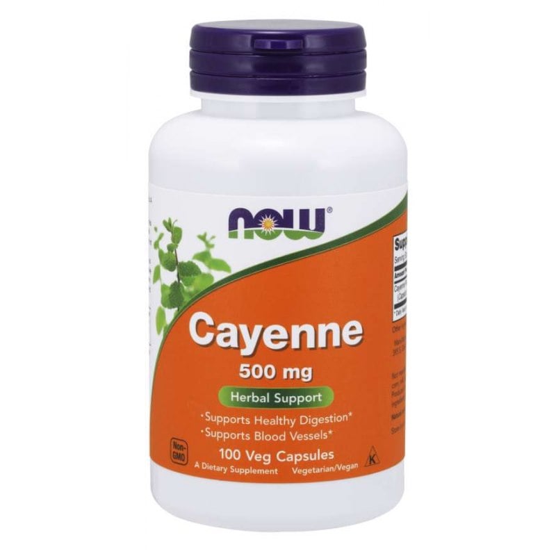 Now Foods Cayenne kajenské korenie 500 mg 100 kapsúl