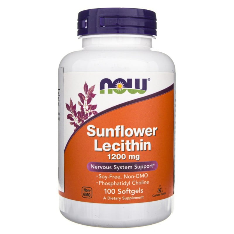Now Foods Sunflower Lecithin (slnečnicový lecitín) 100 kapsúl