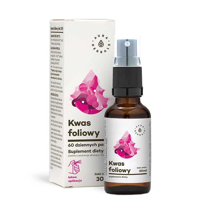 Aura Herbals Kyselina listová 30 ml ve spreji