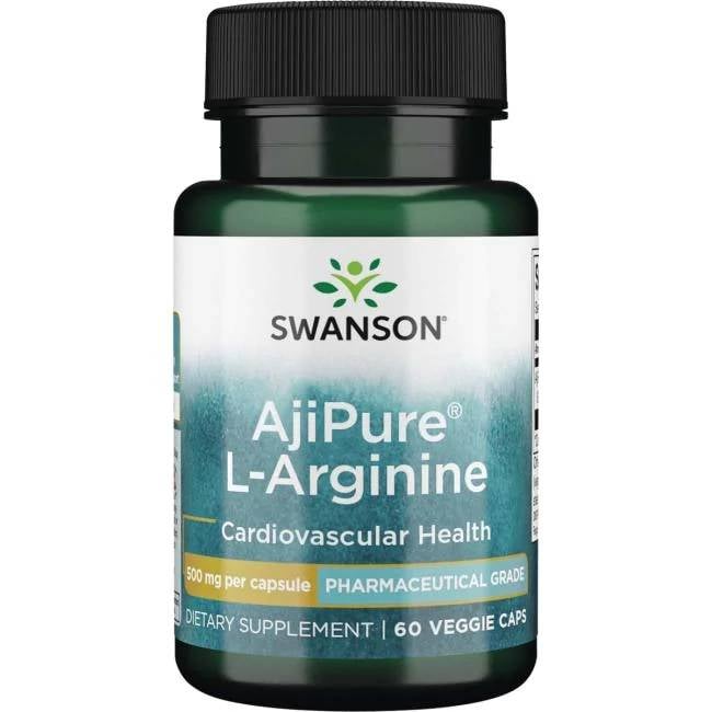 Swanson L-arginín (AjiPure L-Arginine) 500 mg 60 kapsúl