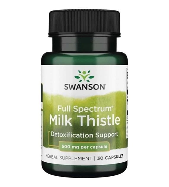 Swanson Full Spectrum Milk Thistle (ostropestřec mariánský) 500 mg 30 kapslí