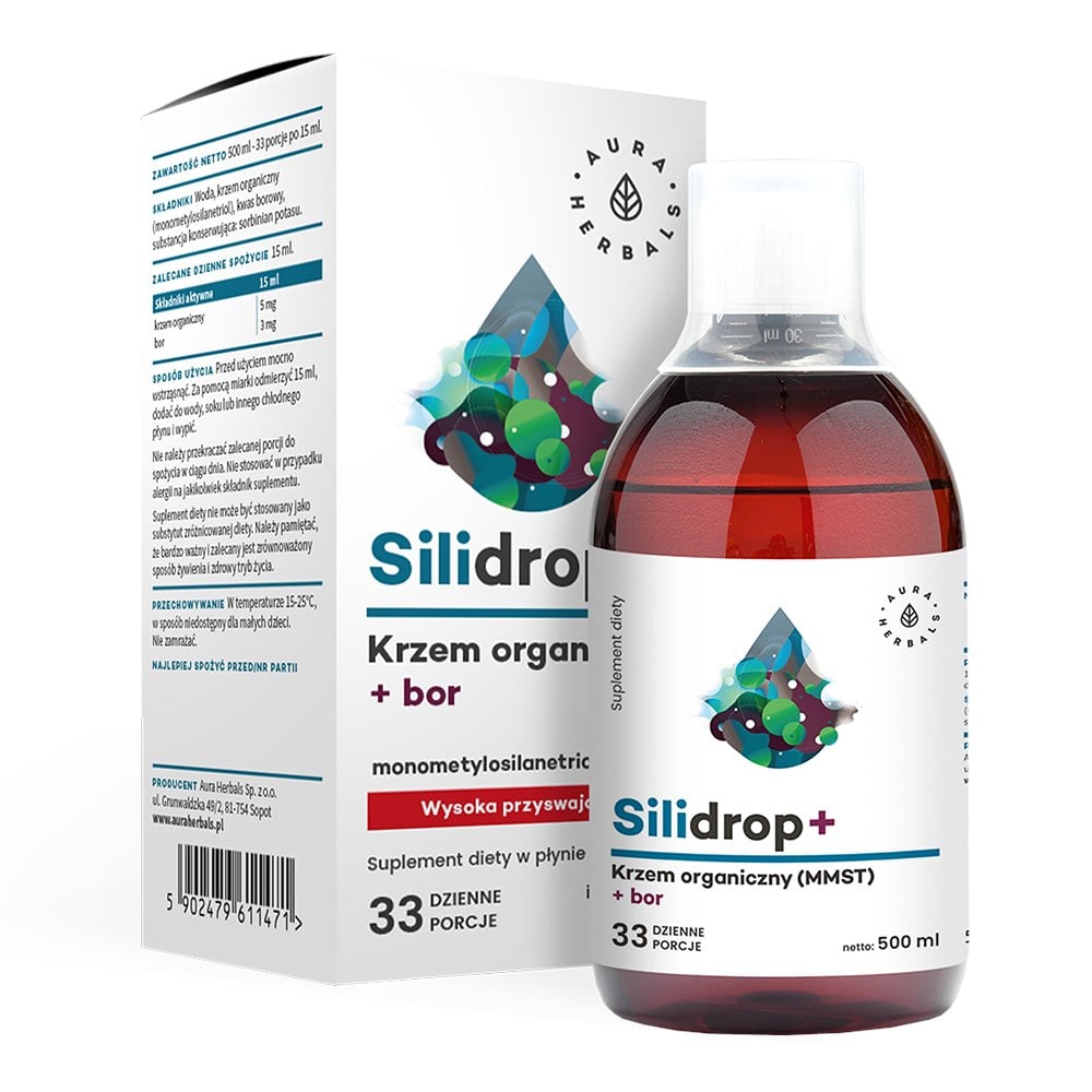 Aura Herbals Silidrop+ bor organický křemík MMST 500 ml
