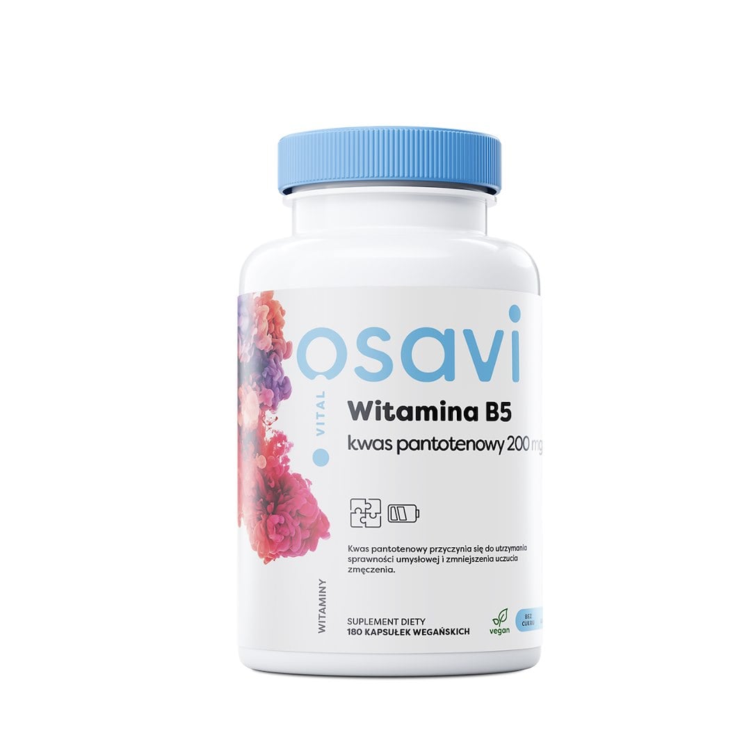 Osavi Vitamín B5 kyselina pantoténová 200 mg 180 kapsúl
