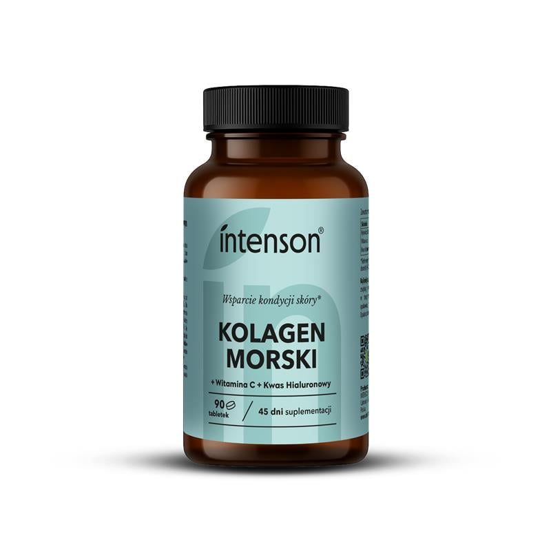 Intenson Morský kolagén + kyselina hyalurónová + vitamín C 90 tabliet