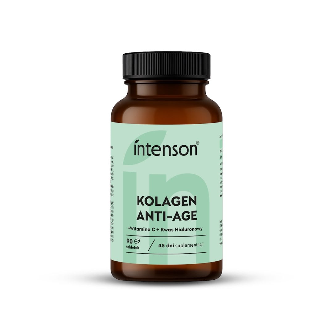 Intenson Anti-Age kolagén + kyselina hyalurónová + vitamín C 90 tabliet