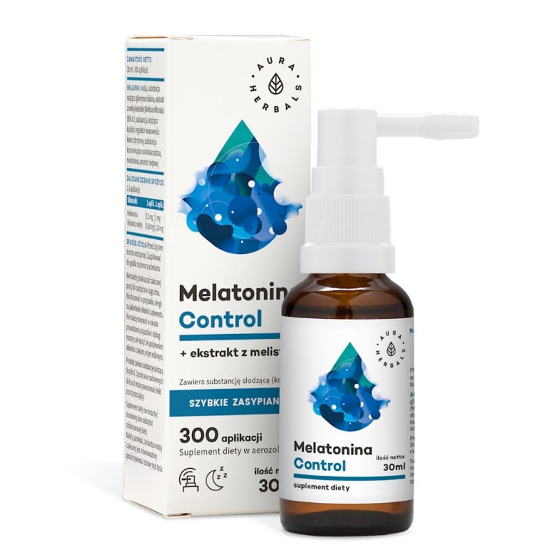 Aura Herbals Melatonin Control + meduňka 30 ml