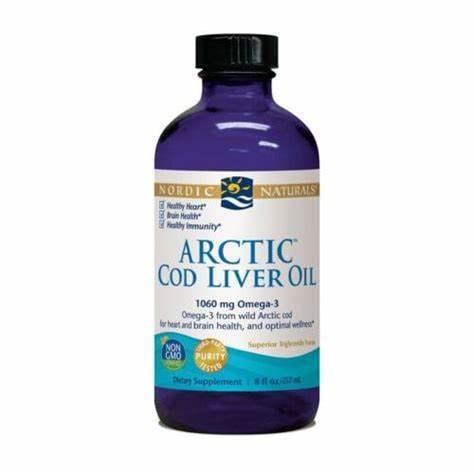 Nordic Naturals Arctic Cod Liver Oil, olej z pečene arktickej tresky 1060 mg, 237 ml