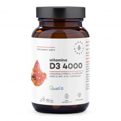 Aura Herbals Vitamín D3 4000 IU 90 kapslí