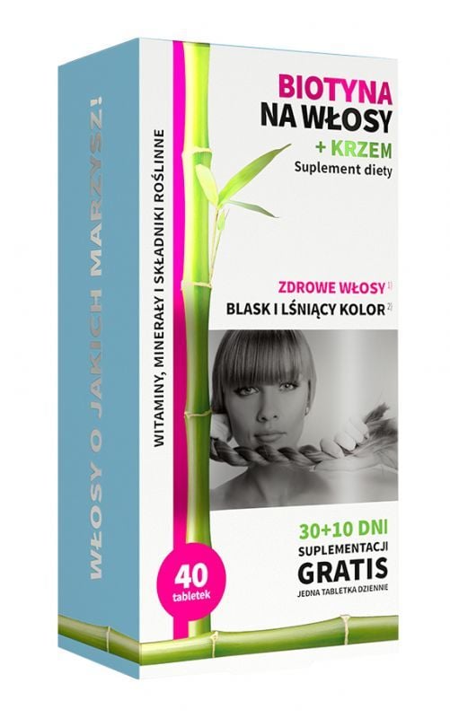 Noble Health Biotin na vlasy + křemík 40 tablet