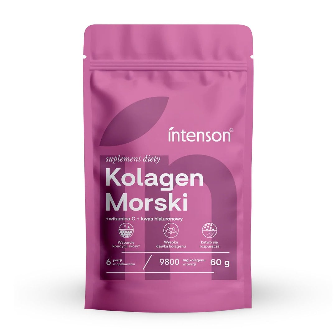 Intenson Morský kolagén + vitamín C + kyselina hyalurónová 60 g