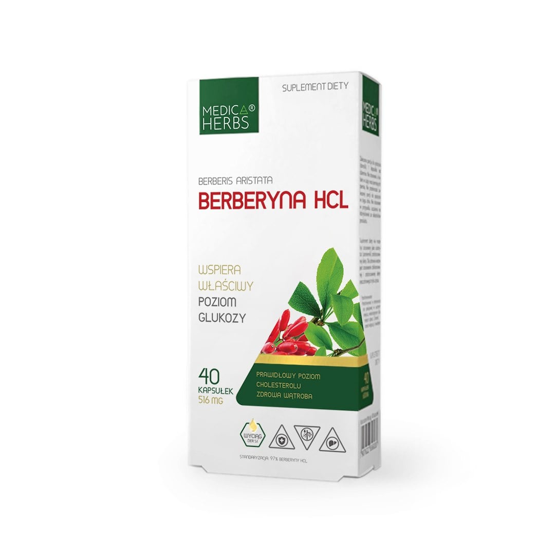 Medica Herbs Berberin HCL 500 mg 40 kapslí