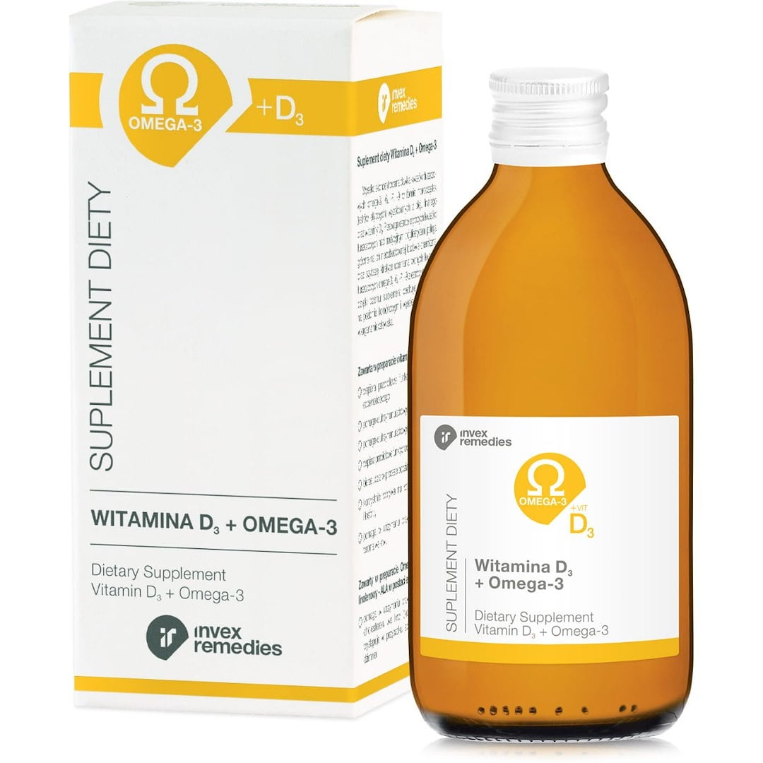 Invex Remedies Vitamin D3 + Omega 3 300 ml