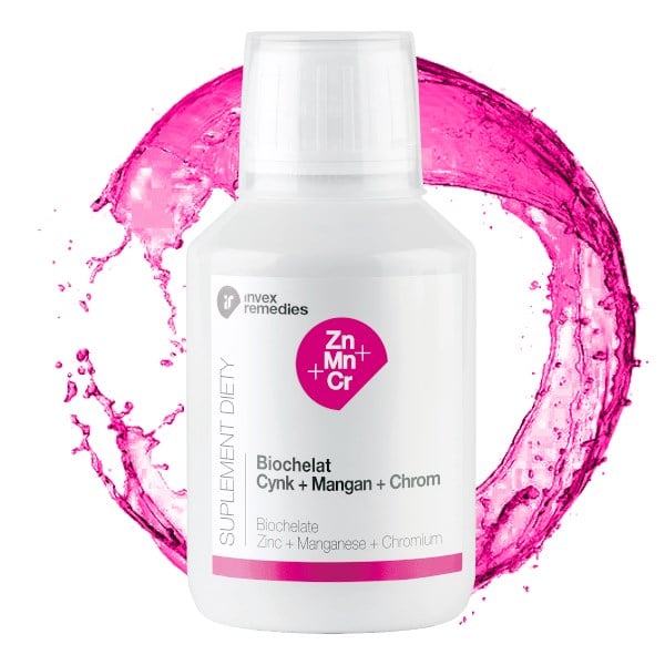 Invex Remedies Biochelát zinok + mangán + chróm 150 ml