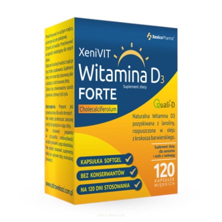 Xenico XeniVIT Vitamín D Forte 120 kapsúl