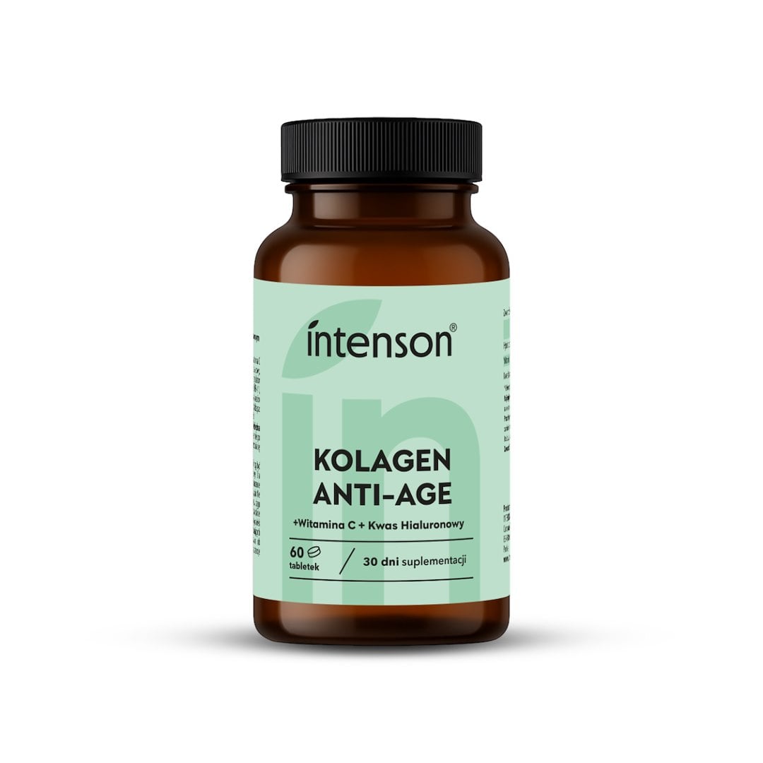 Intenson Anti-Age kolagén + kyselina hyalurónová + vitamín C 60 tabliet