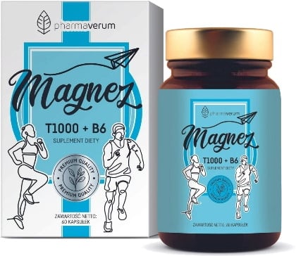 Pharmaverum Taurát hořčíku T1000 + B6 60 kapslí