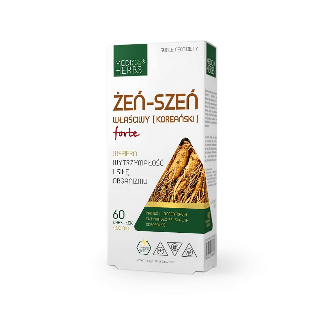 Medica Herbs Ženšen pravý (korejský) Forte 60 kapslí