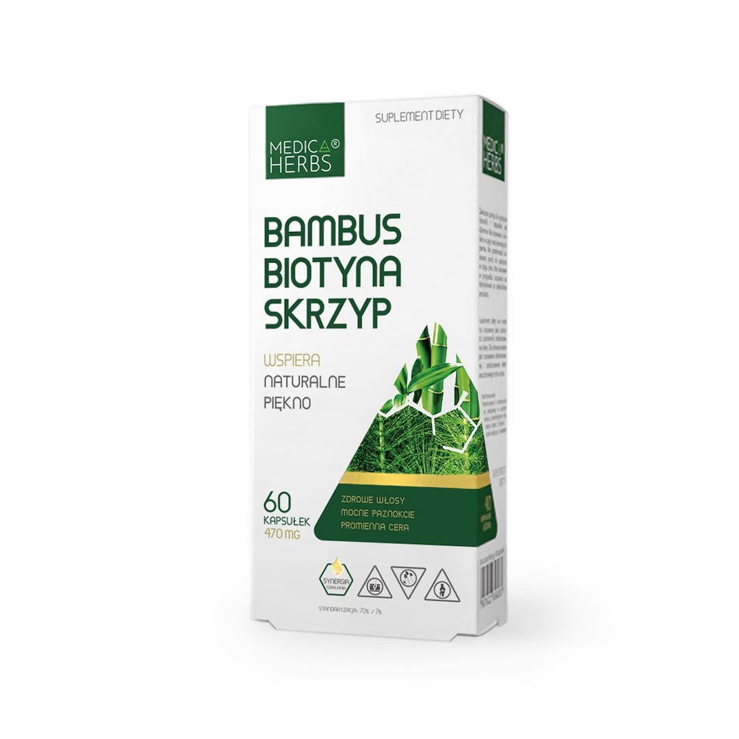 Medica Herbs Bambus Biotín Praslička 60 kapsúl
