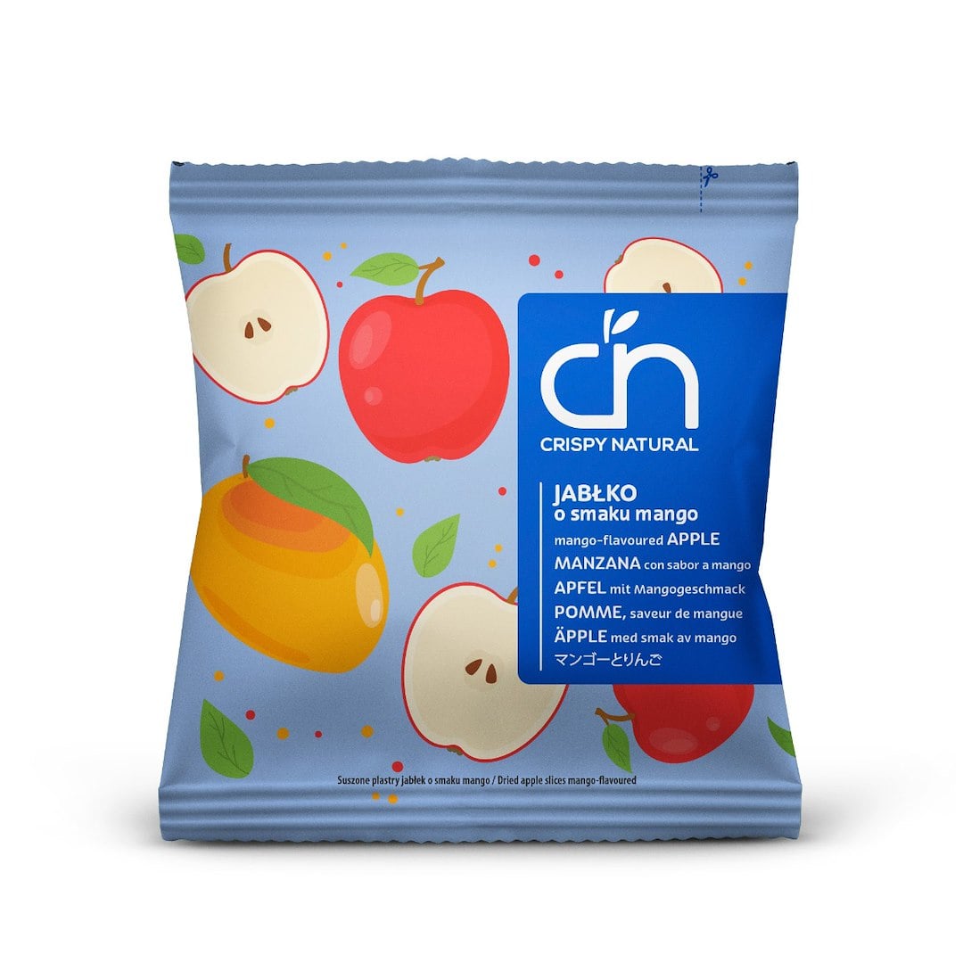 Crispy Natural Sušené jablko s mangovou šťavou, plátky 18 g