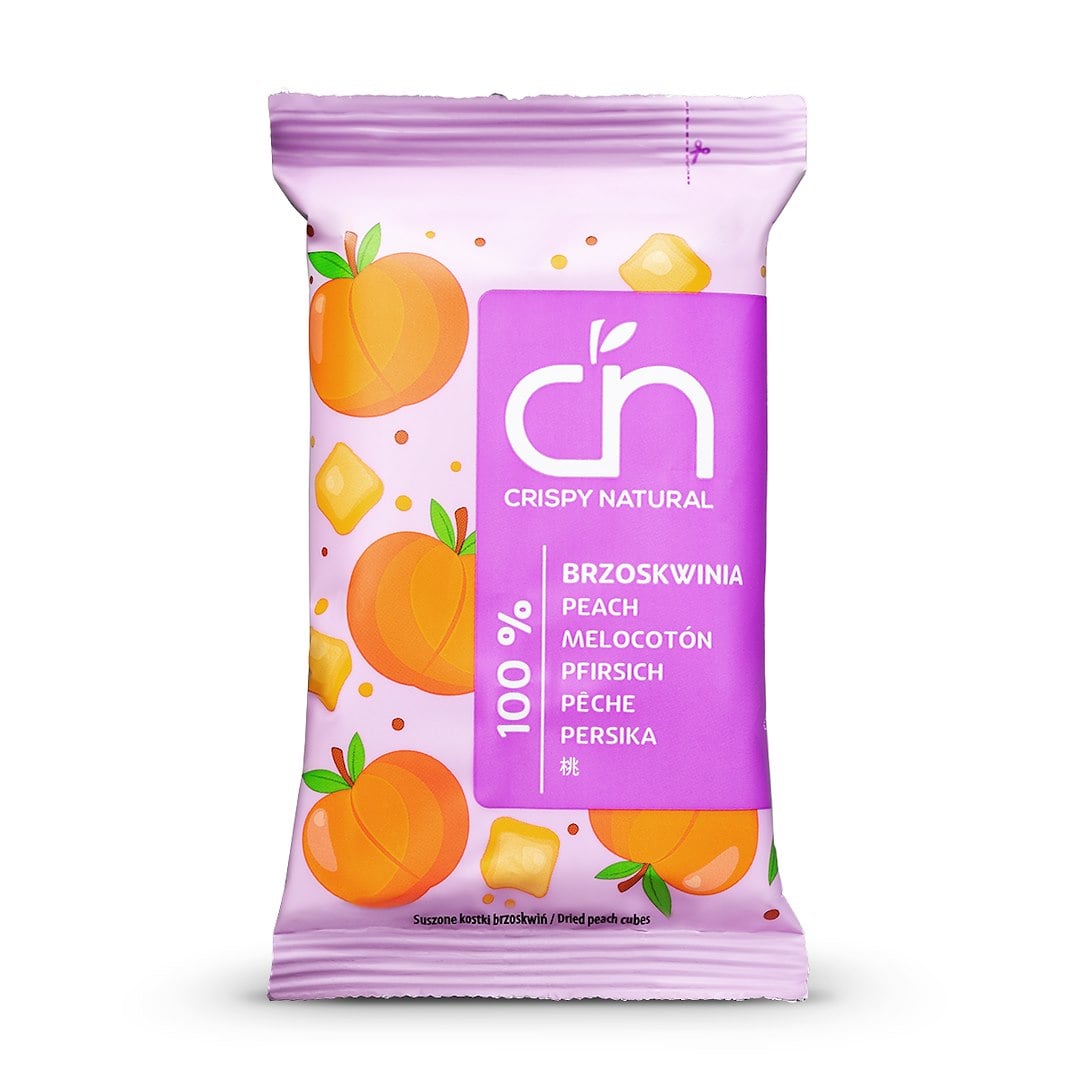 Crispy Natural Sušené čipsy broskyňa 12 g