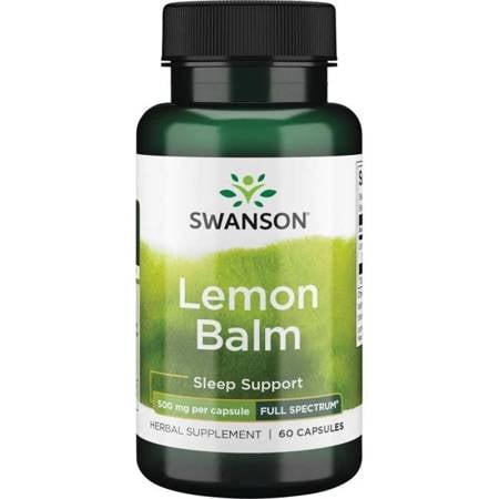 Swanson FS Lemon Balm (medovka lekárska) 500 mg 60 kapsúl
