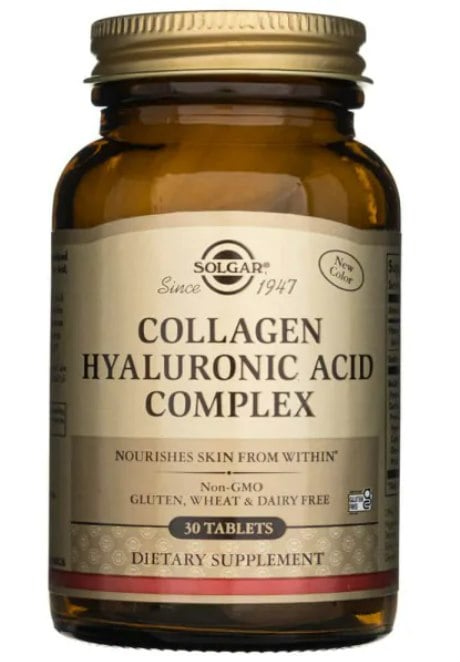 Solgar Kolagen a kyselina hyaluronová 120 mg 30 tablet