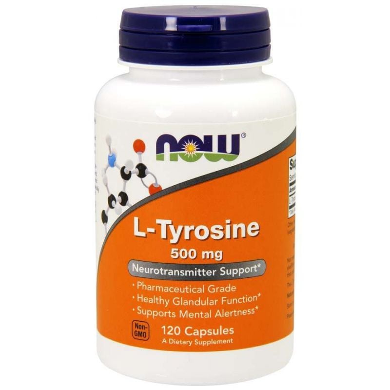 NOW Foods L-tyrosin 500 mg 120 kapslí