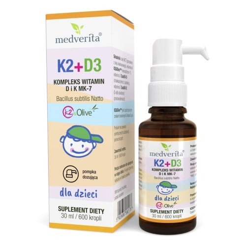 Medverita Vitamin K2 + D3 pro děti 30 ml