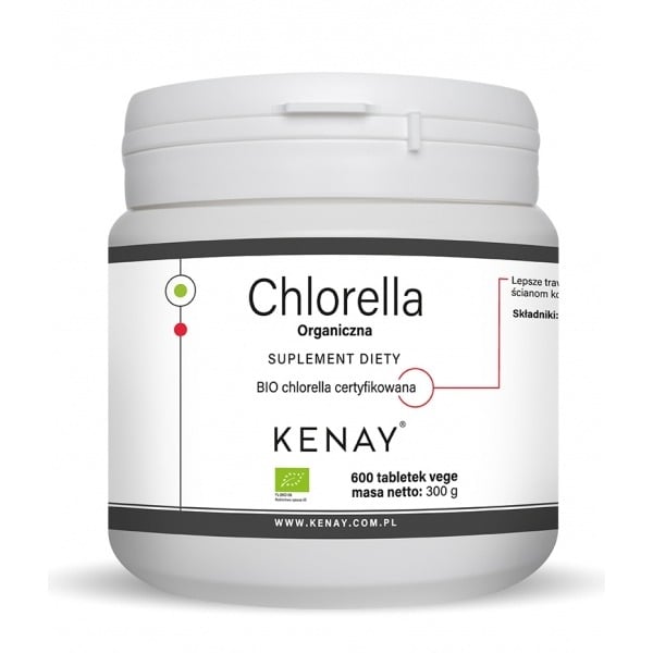 Kenay Chlorella organická 600 tabliet