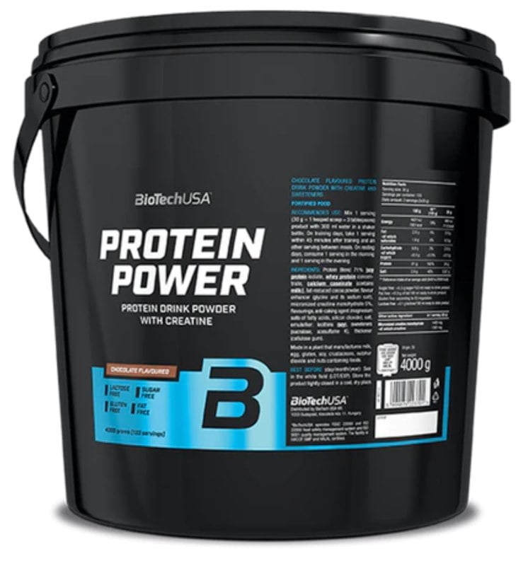 BioTech USA Protein Power 4 kg, čokoláda