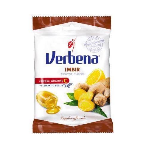 Verbena Bylinné bonbony Zázvor 60 g