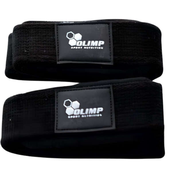 Olimp Lifting Wraps popruhy na dvíhanie záťaže Black