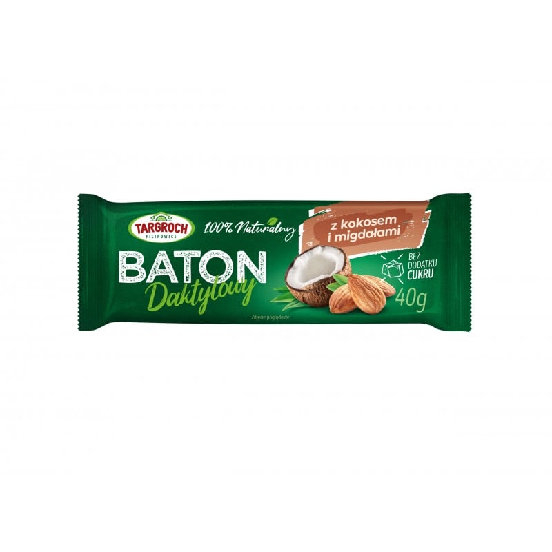 Targroch Datlová tyčinka s kokosem a mandlemi 40 g