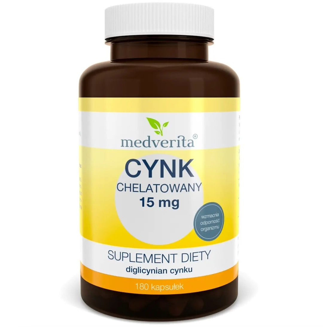 Medverita Zinek chelátový 15 mg 180 kapslí