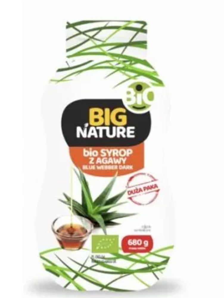 Big Nature Agávový sirup Blue Weber dark BIO 680 g