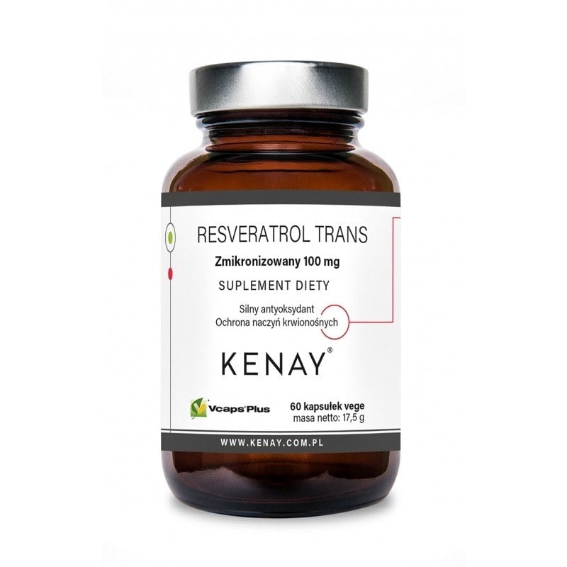 Kenay Resveratrol mikronizovaný trans 100 mg 60 kapsúl