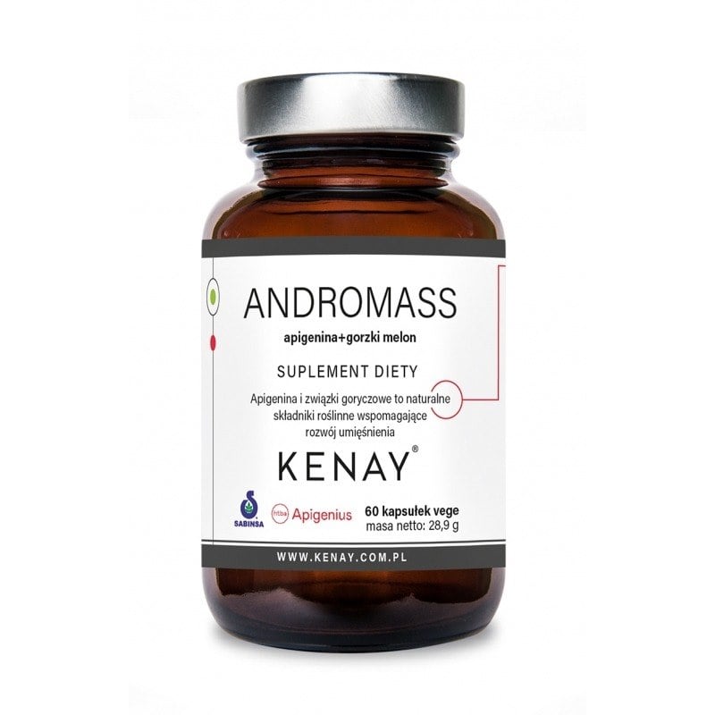 Kenay AndroMass apigenín + horký melón 60 kapsúl