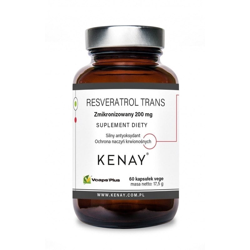 Kenay Resveratrol mikronizovaný trans 200 mg 60 kapsúl