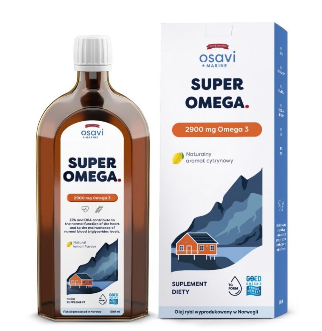 Osavi Super Omega 3 (Marine) 2900 mg 500 ml s citrónovou príchuťou