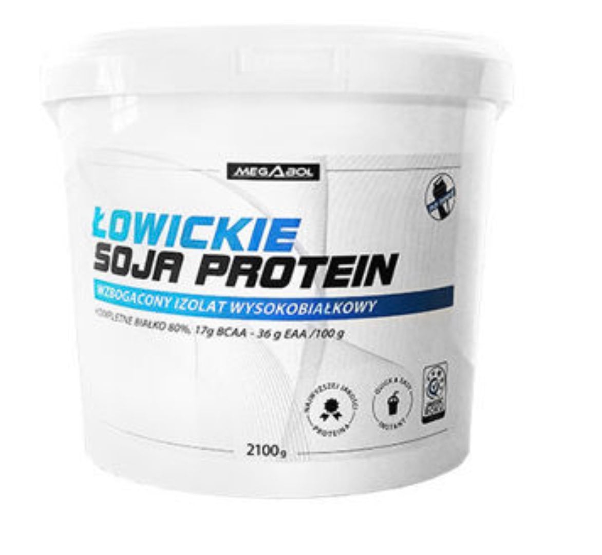 Megabol Łowickie Soja Protein 2,1 kg s banánovou příchutí
