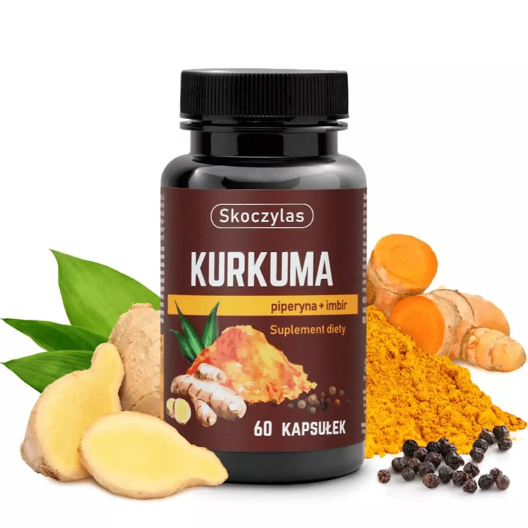 Skoczylas Kurkuma, piperin + zázvor 60 kapslí