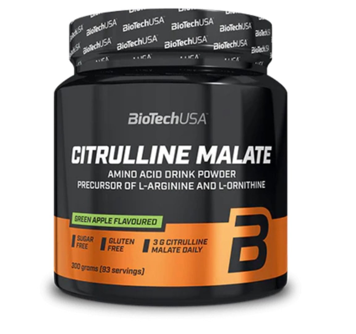 BioTech USA Citrulline Malate 300 g s jablečnou příchutí