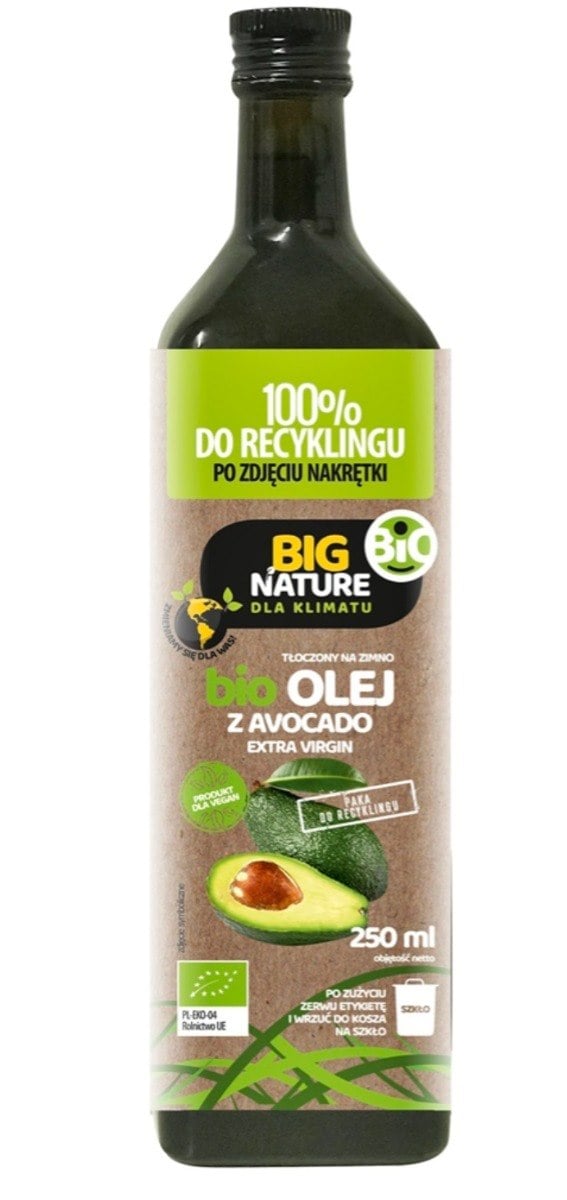 Big Nature Avokádový olej BIO 250 ml