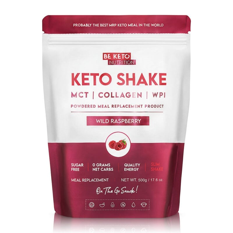 BeKeto Diet Keto Shake – Divoká malina 500 g