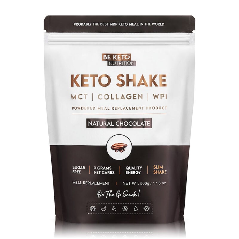 BeKeto Diet Keto Shake – Přírodní čokoláda 500 g