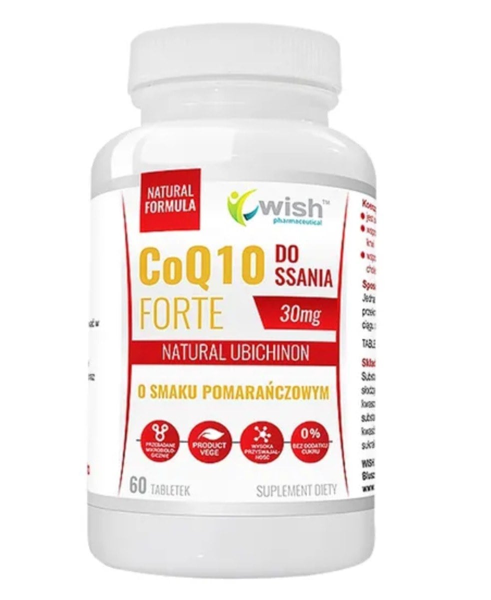 Wish Coenzyme Q10 Forte 60 tabliet na cmúľanie