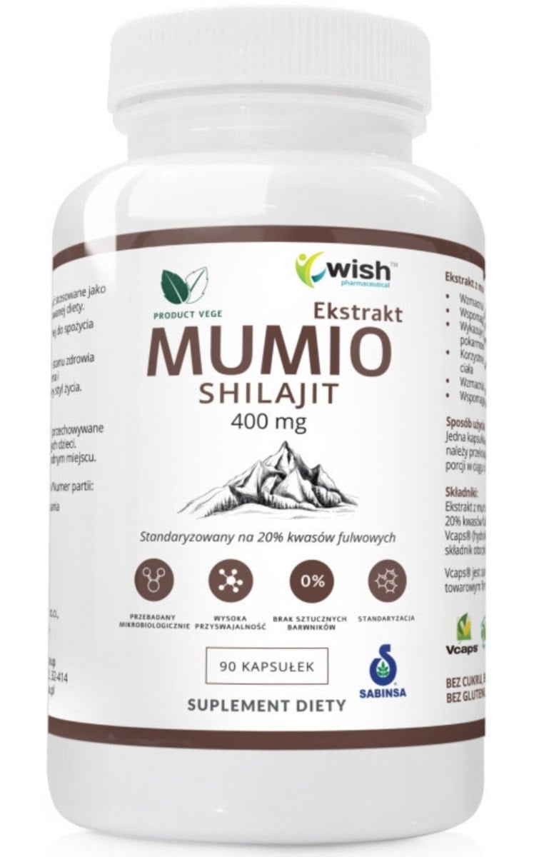 Wish Mumio Shilajit 400 mg 90 kapslí