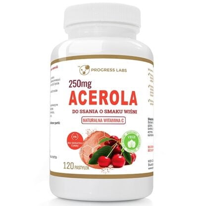 Progress Labs Acerola k cucání 250 mg 120 pastilek