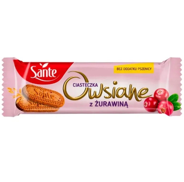 Sante ovsené sušienky s brusnicami 2 ks 30 g